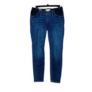 Madewell Womens Blue Maternity Medium Wash Skinny Leg Denim Jeans Size 28